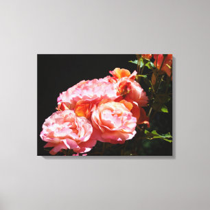 Impressions d'art fin décoratif Roses roses sur to