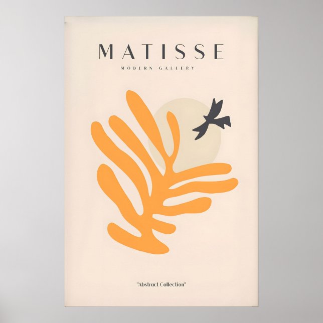 Impressions d'art Matisse - Silhouette d'oiseau à  (Devant)