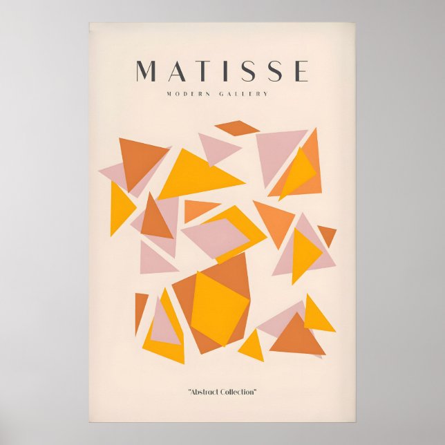 Impressions d'art Matisse - Triangles géométriques (Devant)