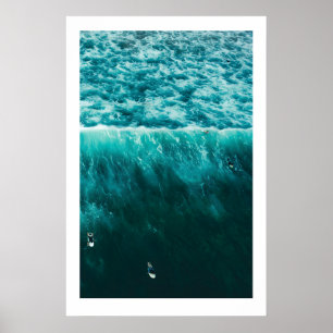 Impressions d'art triptyque de surf Scandi Ocean B