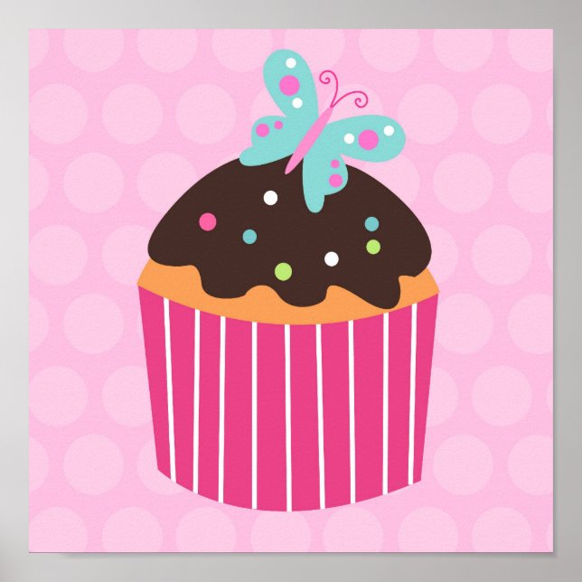 Impressions de cupcake doux pour la nurserie des e (Devant)