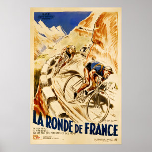 Impressions de l'affiche de vélo vintage La Ronde