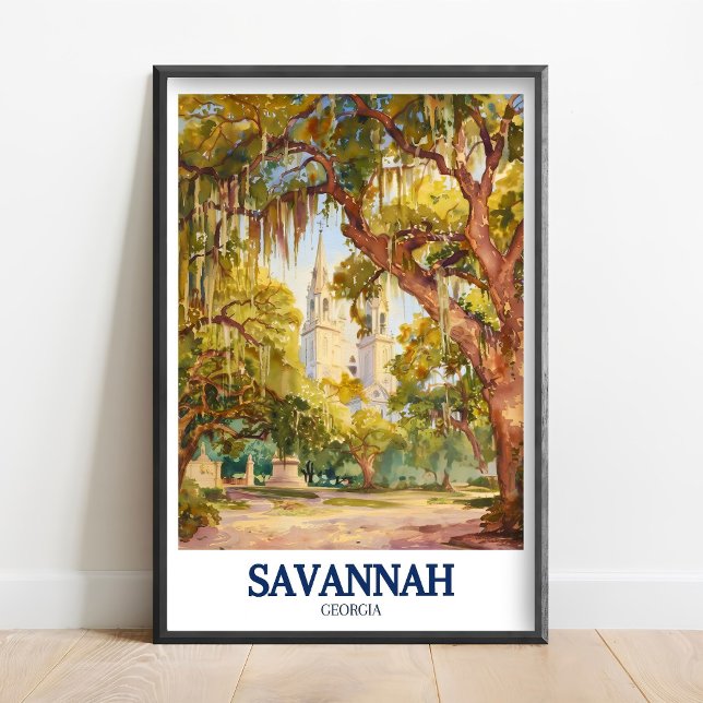 Impressions de Savannah GA - Parc Forsyth - Cathéd (Créateur téléchargé)