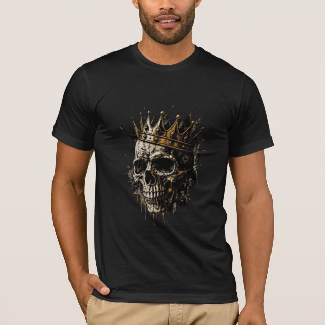 Impressions de T-Shirt Crâne Tendance pour les Ama (Devant)