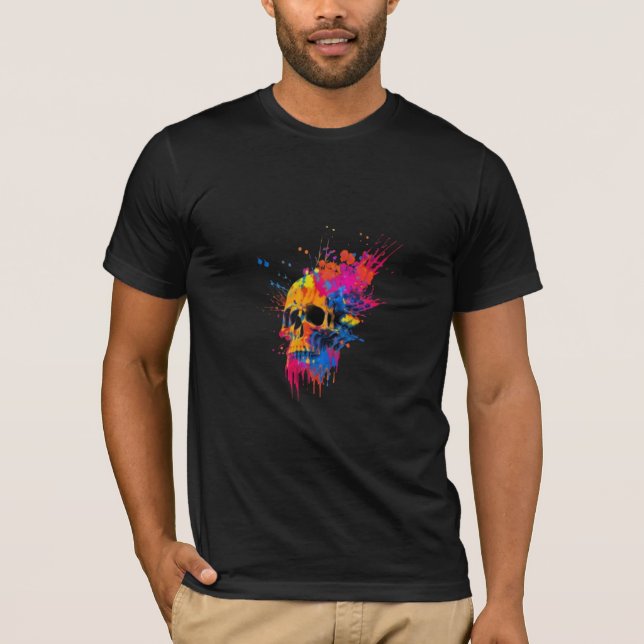 Impressions de T-Shirt Crâne Tendance pour les Ama (Devant)
