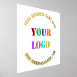 Impressions de texte du logo de l'entreprise perso<br><div class="desc">Couleurs et polices personnalisées - Imprime avec votre entreprise Logo et texte personnalisé Design professionnel Nom personnalisé Site Web Info Promotionnel Posters d'entreprise / Cadeau - Ajouter votre logo - Image - photo ou QR Code / Nom - Entreprise / Site Web ou E-mail ou Téléphone - Coordonnées / Adresse...</div>
