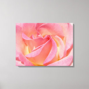 Impressions de toile en spirale de fleurs de rose