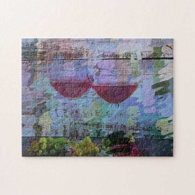 Impressions de vin Art numérique Puzzles (Horizontal)