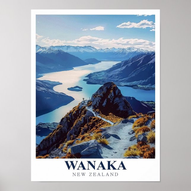 Impressions de Wanaka - Affiche de Roys Peak -Wana (Devant)