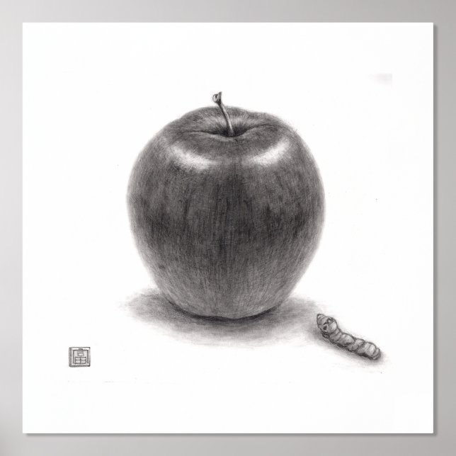 IMPRESSIONS DORURE  りんごとあおむし (Recto)