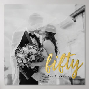 Impressions Dorure 50 ans ensemble - Anniversaire Mariage photo
