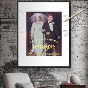 Impressions Dorure 50 ans ensemble - Anniversaire Mariage Photo