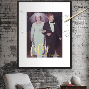 Impressions Dorure 50 ans ensemble - Anniversaire Mariage Photo