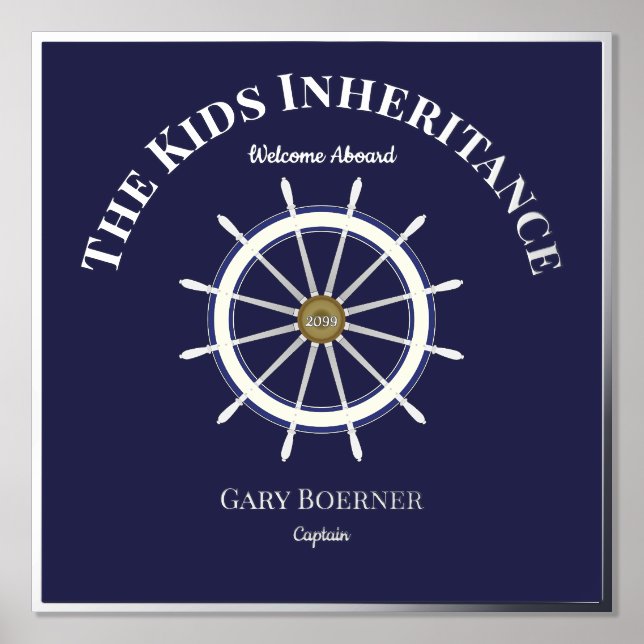 Impressions Dorure Accueil amusant à bord du bateau Roue de l'huile T (Recto)