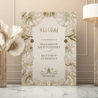 Affiche de bienvenue Mariage Pimpernel William Mor