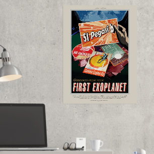 Impressions Dorure Annonce Voyage Sci-Fi, Planet 51 Pegasi B