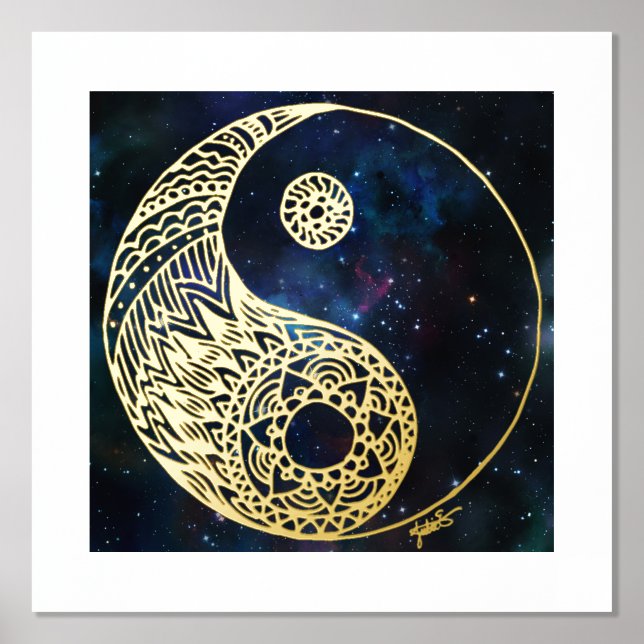 Impressions Dorure Art Celestial Yin Yang Gold Foil (Recto)