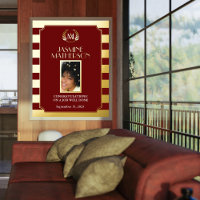 Black Gold Modern Photo Félicitations Travail Bien