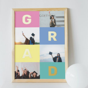 Impressions Dorure BLOCS DE COULEUR GRAD MULTI Diplôme photo N