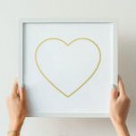 Impressions Dorure Bold Line Gold Heart<br><div class="desc">Bold Line Gold Heart Foil Prints</div>