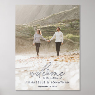 Impressions Dorure Budget simple mariage photo bienvenue eucalyptus