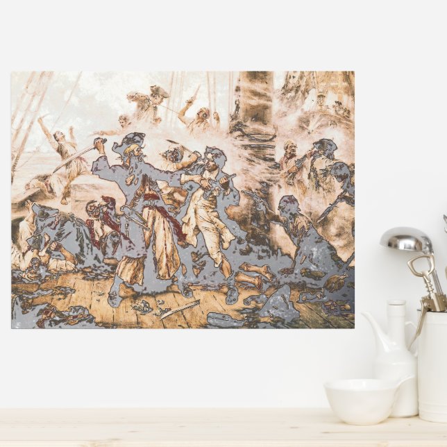 Impressions Dorure Capture, Barbe noire pirate, Revenge de la reine A (In Situ (Cuisine))