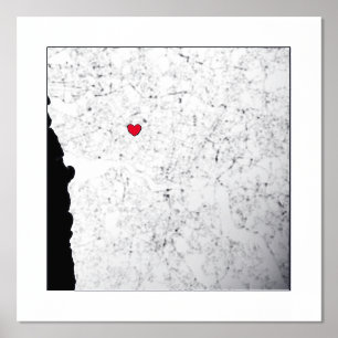 Impressions Dorure Carte de Porto, Portugal Moderne élégant cadeau