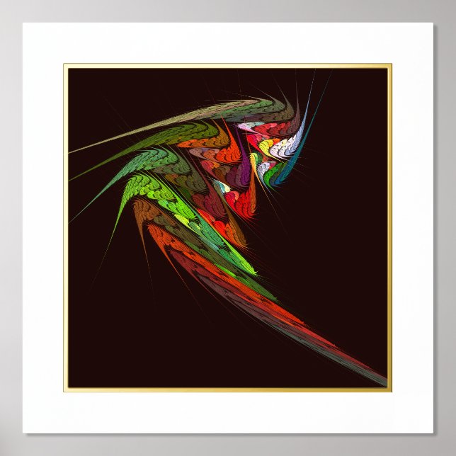 Impressions Dorure Chameleon Art Abstrait (Recto)