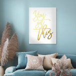 Impressions Dorure Citation Motivationnelle Vous Avez Ce Script Blanc<br><div class="desc">Citation Motivationnelle Vous avez ce Script White Luxury Real Foil dans votre choix de l'or ou de l'argent pour la citation positive Vous avez obtenu ceci.</div>