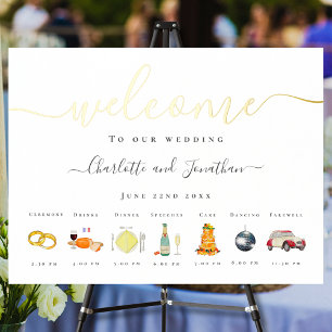 Impressions Dorure Citrus France Mariage Timeline Gold Foil