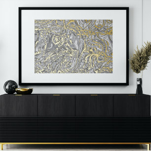 Impressions Dorure Classy Funky Gold Wavy Swirls Art Motif