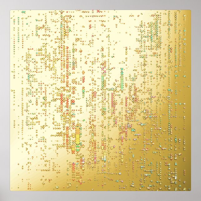 Impressions Dorure code d'ordinateur écrit en smol (Recto)