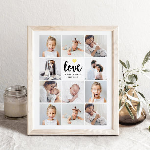 Impressions Dorure Collage photo simple et chic   Love Gold Heart