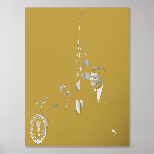 Impressions Dorure Conférence de John Kennedy 35e président des États (Recto)