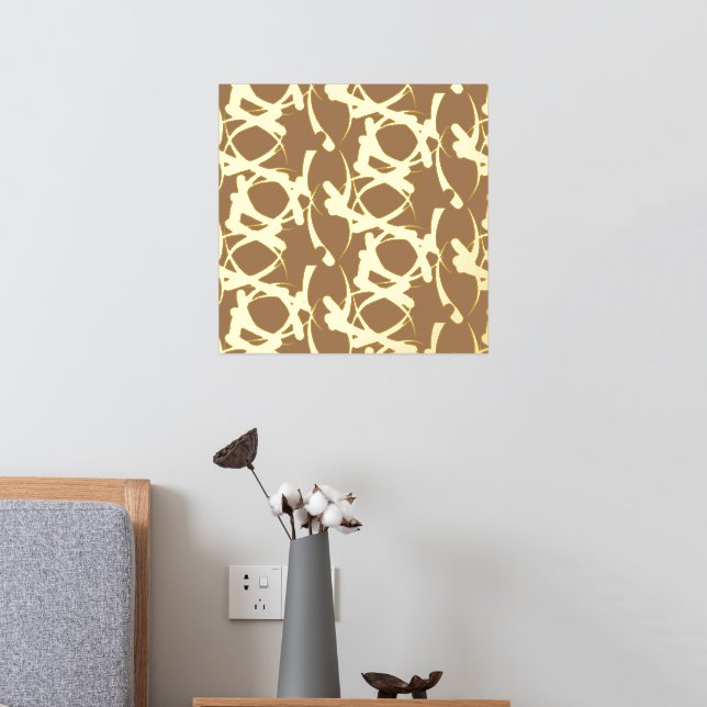 Impressions Dorure Cool Abstrait Beige Gold (In situ (Chambre 2))