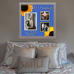 Impressions Dorure Diplôme de tournesol photo personnalisé