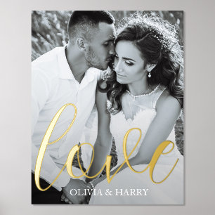 Impressions Dorure Élégant Love Script Real Foil Imprimer