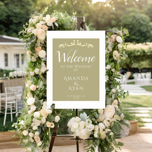 Impressions Dorure Élégant Mariage de bienvenue Ornament Or