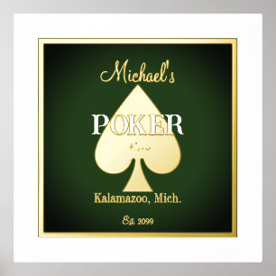 Impressions Dorure Elégant Poker Jouer Cartes Foil Accent