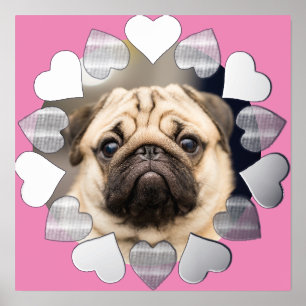 Impressions Dorure Élégante photo de coeur minimale