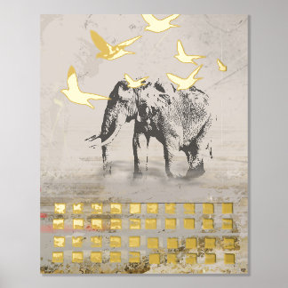 Impressions Dorure Eléphant Nomad