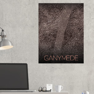 Impressions Dorure Espace Extérieur, Cosmos, Système Solaire, Lune Ga