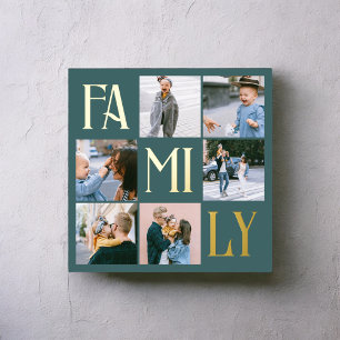 Impressions Dorure Family Chic Multi Photo Turquoise