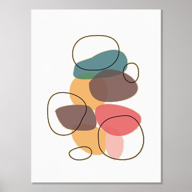 Impressions Dorure Formes orange Composition artistique (Recto)