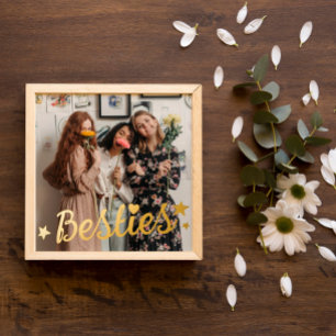Impressions Dorure Gold Foil Stars & Heart Besties Photo