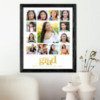 Graduation blanche K-12 Photo Collage Bold Real Go