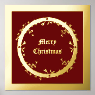 Impressions Dorure Guirlande de Noël gothique personnalisée