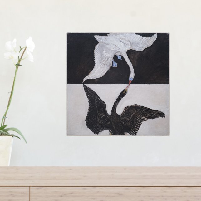 Impressions Dorure Hilma Af Klint, Le Swan No.1, Art Abstrait (In Situ (Tableau d'Entrée))