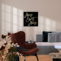 Home Sweet Home Black Luxury Real