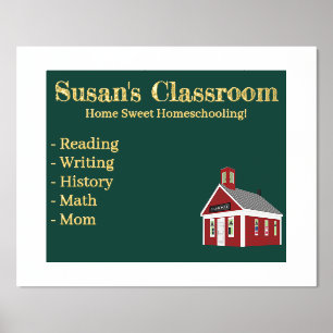 Impressions Dorure Home Sweet Homeschooling Schoolhouse Chalkboard